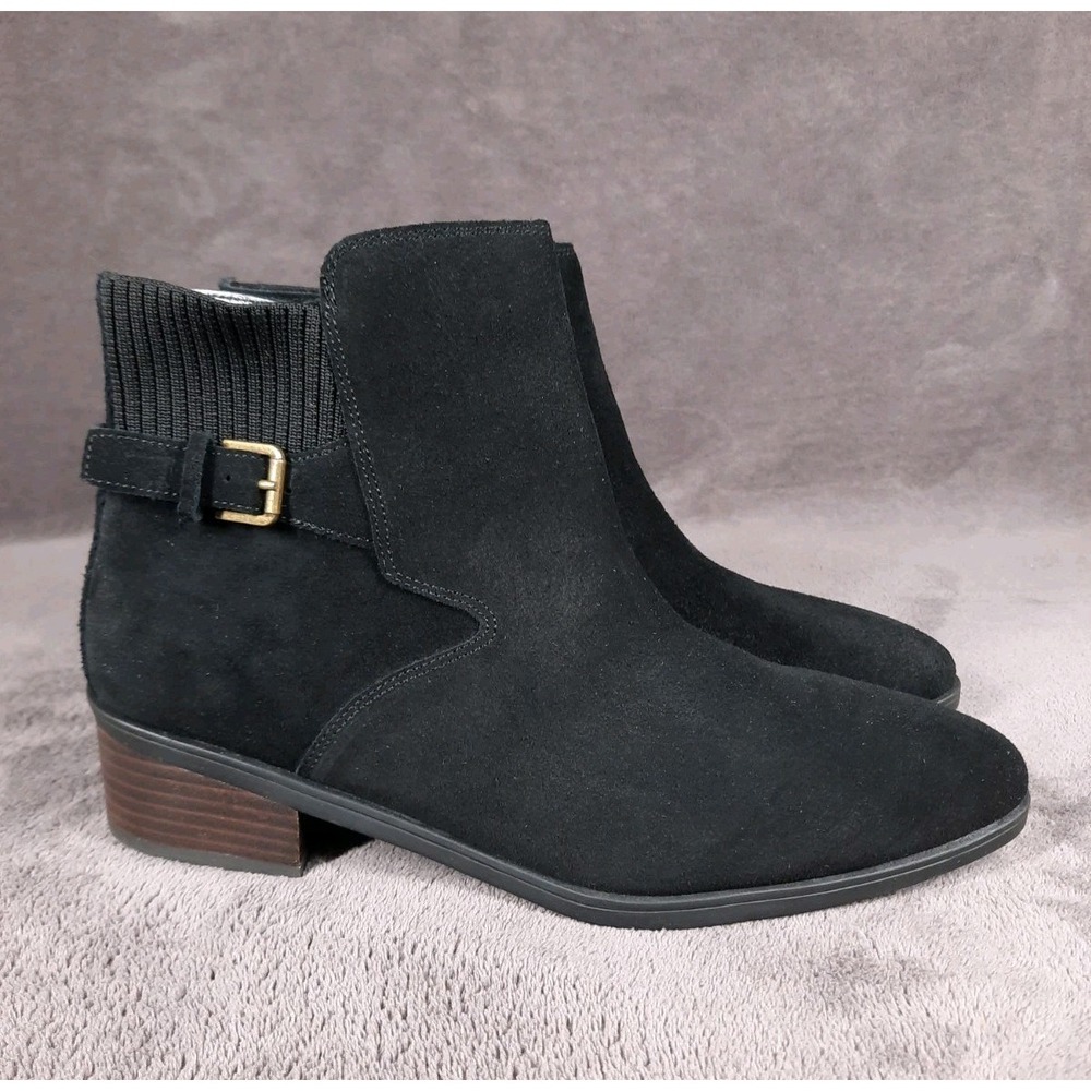 Bella Vita Women's Dora Black Suede Booties Size 9M